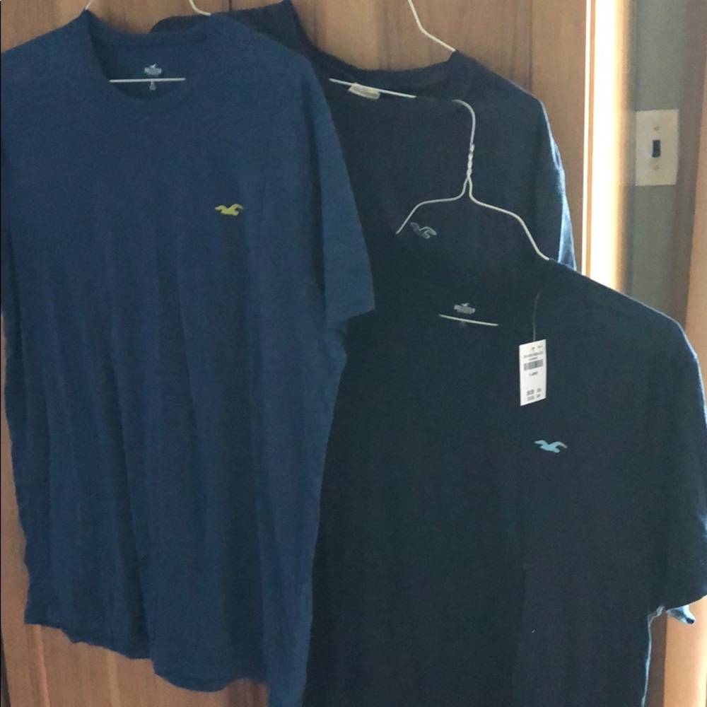 SOLD Hollister T-shirt’s.  Different colors of blu